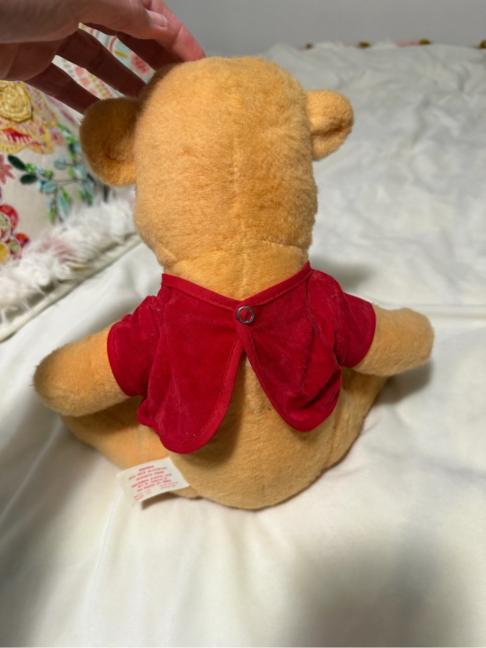 Vintage Disney Winnie the Pooh Plush Bear with Red Shirt Rare - Picture 2 of 5